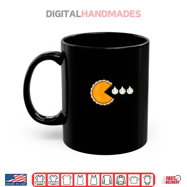 Mug Pumpkin Pie Chasing Whipped Cream Funny Thanksgiving Shirt