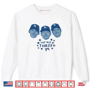 Sweatshirt Ohtani Yamamoto Sasaki The Big Three Shirt