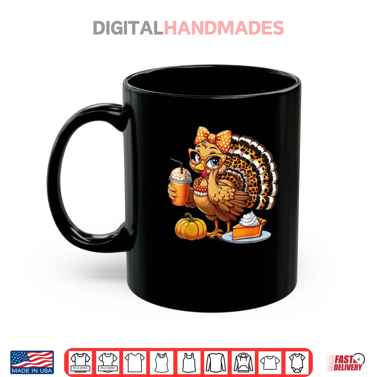 Cute Turkey Drinking Coffee Thanksgiving Turkey Day Shirt Cute Turkey Drinking Coffee Thanksgiving Turkey Day Shirt
