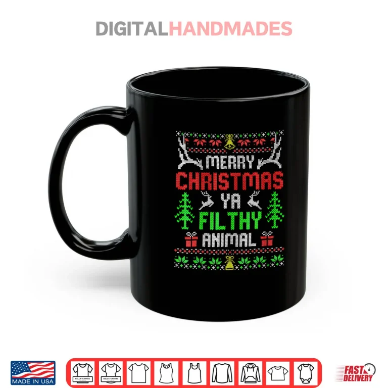 Mug Merry Christmas Animal Filthy Ya Xmas Family Pajama Shirt