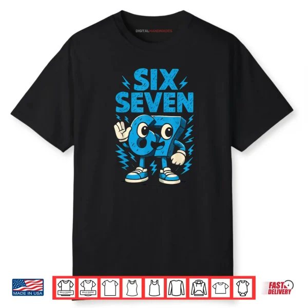 Kids Meme 67 Six Seven 6 7 Italian Brainrot Shirt