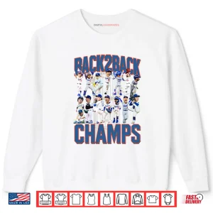 Sweatshirt Los Angeles Dodgers Back2back Champs Shirt