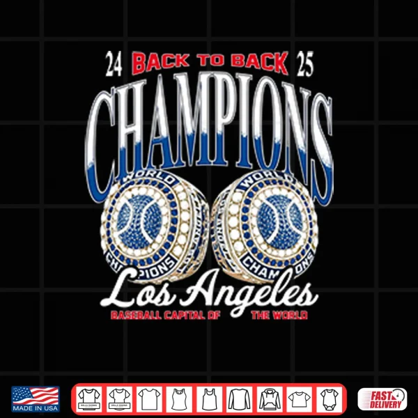 Los Angeles Baseball Capital Of The World Back To Back Champions Shirt 3 Design Los Angeles Baseball Capital Of The World Back To Back Champions Shirt