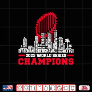 Design LA Baseball 2025 All Team Player Champions Shirt