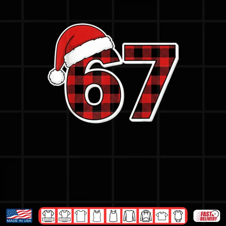 67 Meme Funny Christmas Red Plaid Xmas Pajamas Slang Shirt 4 Design 67 Meme Funny Christmas Red Plaid Xmas Pajamas Slang Shirt