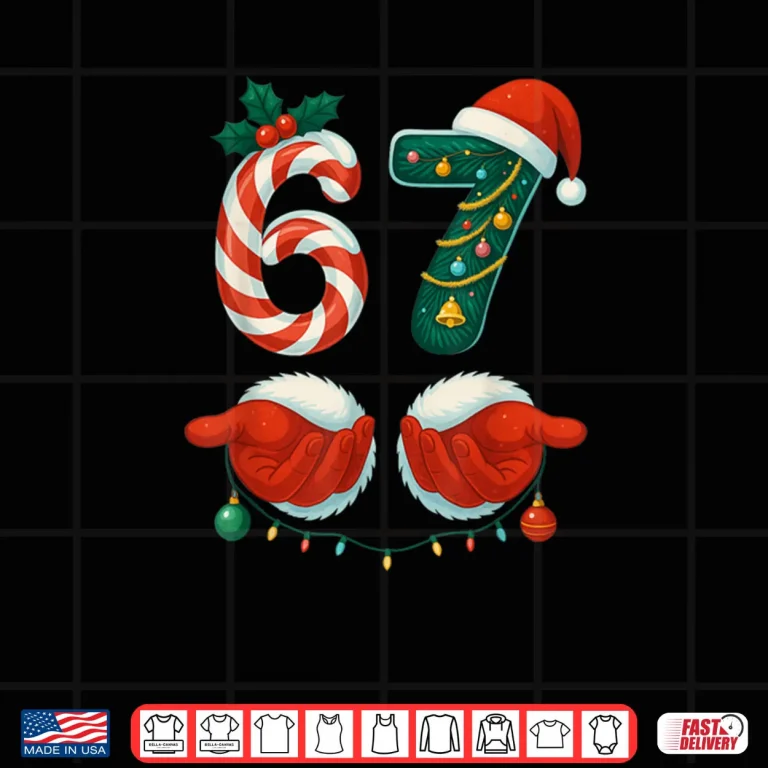 Design 67 Christmas 6 7 Meme Pajamas Holiday Gen Alpha Slang Shirt 2