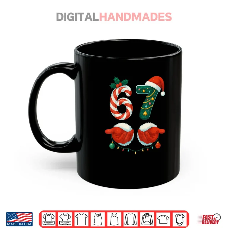 Mug 67 Christmas 6 7 Meme Pajamas Holiday Gen Alpha Slang Shirt 2