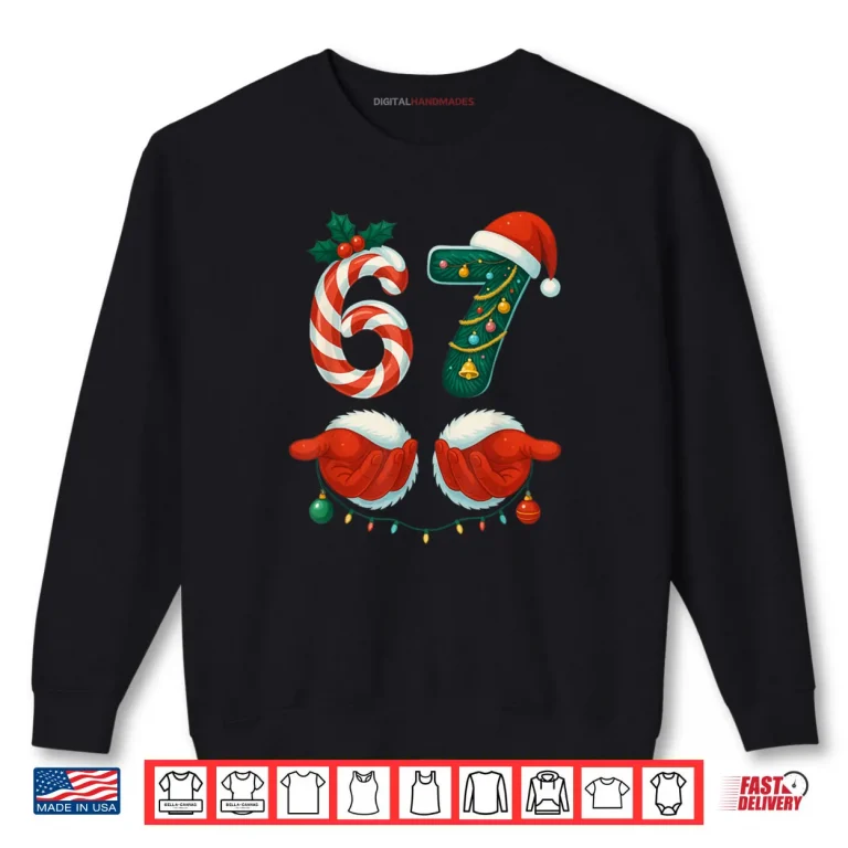Sweatshirt 67 Christmas 6 7 Meme Pajamas Holiday Gen Alpha Slang Shirt 2