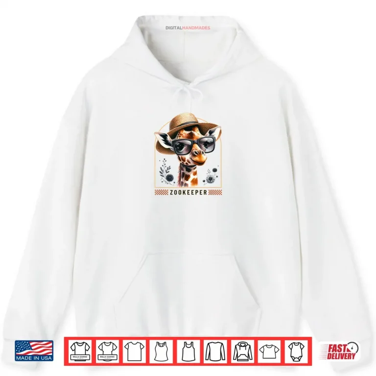Hoodie Zookeeper Adult Giraffe Safari Shirt