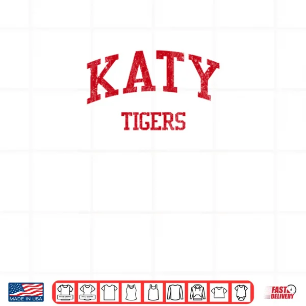 Katy High School HS Katy TX Vintage Sports Shirt 4 Design Katy High School HS Katy TX Vintage Sports Shirt