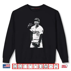Yoshinobu Yamamoto Dodgers Shirt 1 Sweatshirt Yoshinobu Yamamoto Dodgers Shirt