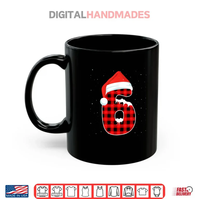 Mug Six Seven 6 7 Meme 67 Christmas Red Plaid Xmas Pajamas Shirt