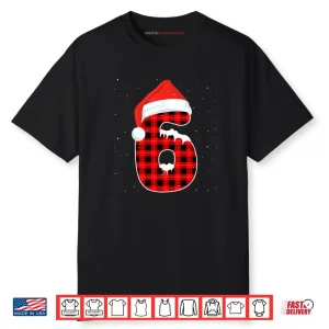 Six Seven 6 7 Meme 67 Christmas Red Plaid Xmas Pajamas Shirt