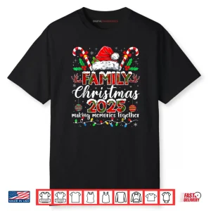 Family Christmas 2025 Matching Santa Tee Xmas Pajamas Pjs Shirt