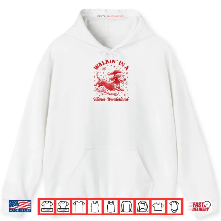 Hoodie Dachshund Christmas Wiener Wonderland Dog Doxie X Mas Raglan Shirt