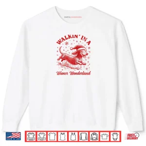 Sweatshirt Dachshund Christmas Wiener Wonderland Dog Doxie X Mas Raglan Shirt