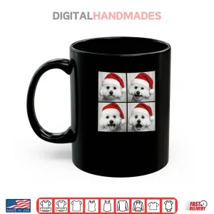 Mug Funny Christmas Bichon Frise Santa Dog Lover Photo Booth Shirt