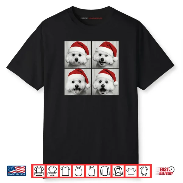 Funny Christmas Bichon Frise Santa Dog Lover Photo Booth Shirt