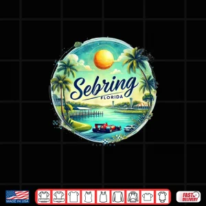 Design Sebring FL Florida Race Cars Orange Groves Lakes Shirt