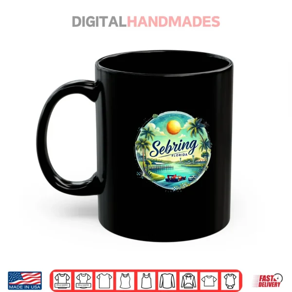 Mug Sebring FL Florida Race Cars Orange Groves Lakes Shirt