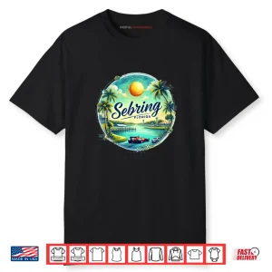 Sebring FL Florida Race Cars Orange Groves Lakes Shirt