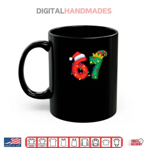 Mug 67 Meme Six Seven Funny Xmas Lights Pajamas Shirt