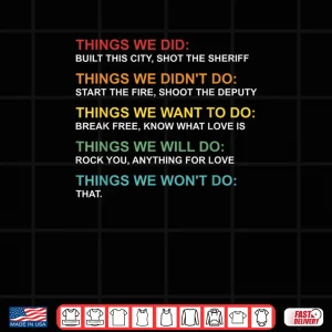 Retro Vintage Things We Did Didn't Want Will Won't Do Tee Shirt 3 Design Retro Vintage Things We Did Didnt Want Will Wont Do Tee Shirt