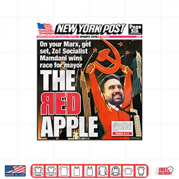 Design New York Post Socialist Mamdani Wins Race For Mayor Shirt