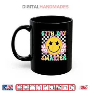 Mug 67th Day of School 67 Days Smarter Teacher Student Groovy Shirt