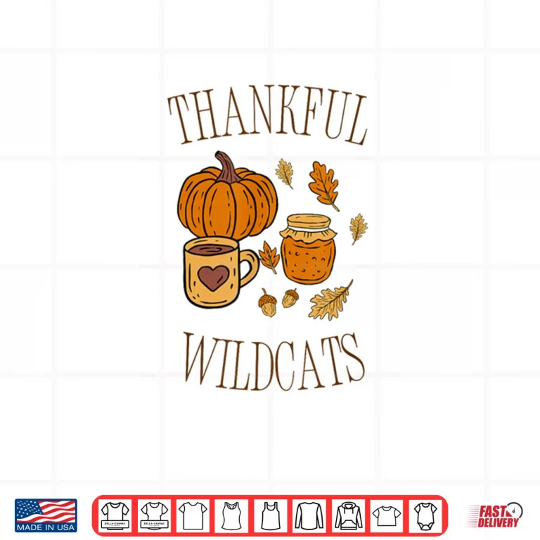Design Thankful Wildcat Cute and Simple Shirt