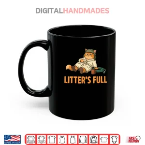 Mug Litters Full Cat Parody Tee Christmas Shirt