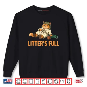 Sweatshirt Litters Full Cat Parody Tee Christmas Shirt