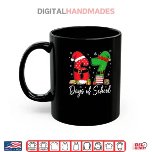 Mug Happy 67 Days of School Six Seven 67 Christmas Santa Elf Shirt