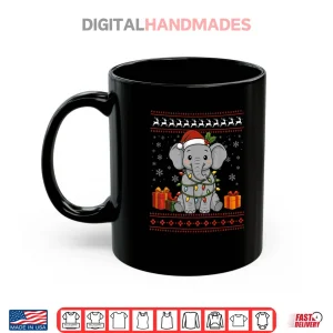 Mug Elephant Christmas Ugly Sweater Elephant Shirt