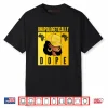 Dope African American Afro Queen Sassy Black Woman with Cap Shirt
