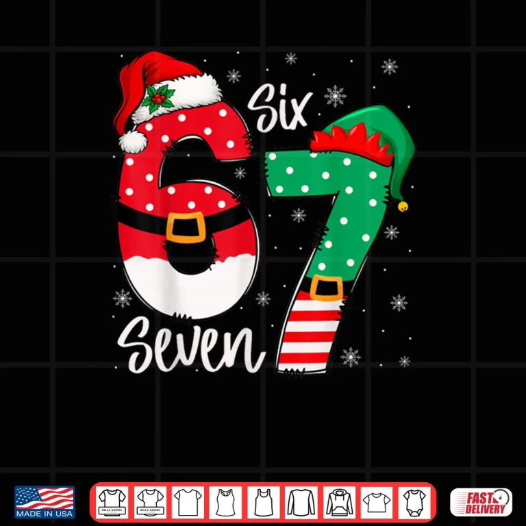 Design 67 Meme Six Seven Christmas Shirt