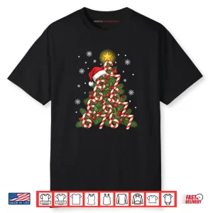 67 Christmas Tree Candy Cane Holiday Six Seven Meme Xmas Shirt
