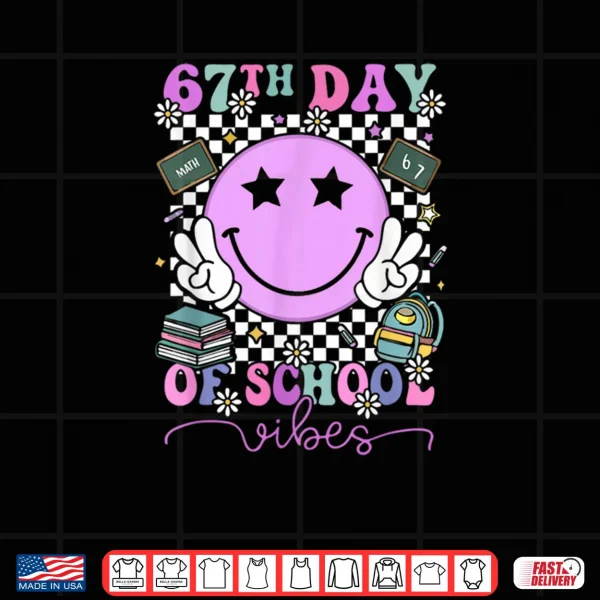 Design I Survived 67 Days of School Six Seven Meme Teachers Student Shirt