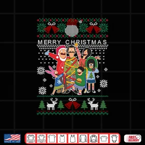 Design Bobs Burgers Family Merry Christmas Shirt