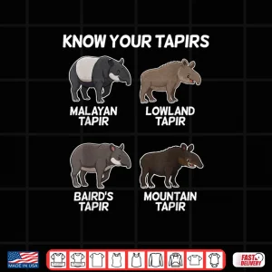 Design Cute Tapir Design Animal Tapir Lovers Shirt