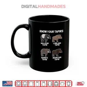 Mug Cute Tapir Design Animal Tapir Lovers Shirt