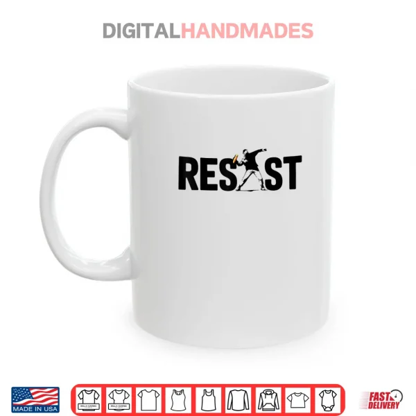 Mug Sandwich Resist Guy Free DC Protest Shirt