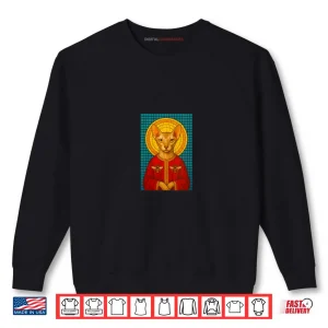 Sweatshirt Saint Patrick Cat Iconography Peterbald Bees Shirt