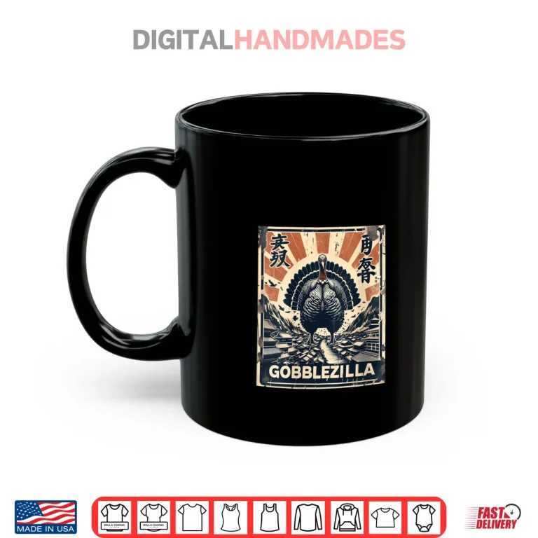 Mug Gobblezilla Turkey Day Thanksgiving Monster Shirt