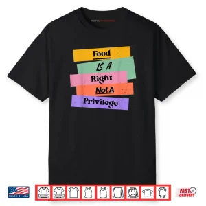Food is A Right Not A Privilege Human Rights Food Shirt