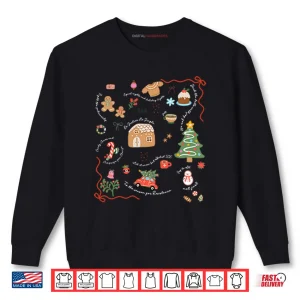 Sweatshirt Doodle Liberal Values Holiday Subtle Anti Trump Christmas Shirt