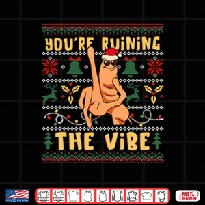 Marcus The Worm You’re Ruining The Vibe Christmas Shirt 4 Design Marcus The Worm Youre Ruining The Vibe Christmas Shirt