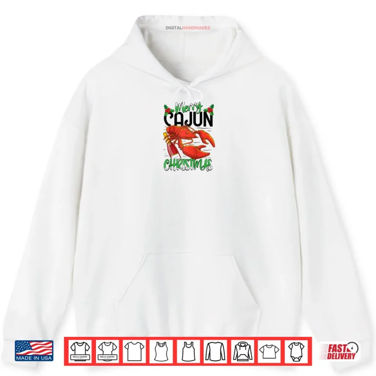 Hoodie Merry Cajun Christmas Louisiana New Orleans Xmas Holiday Raglan Shirt