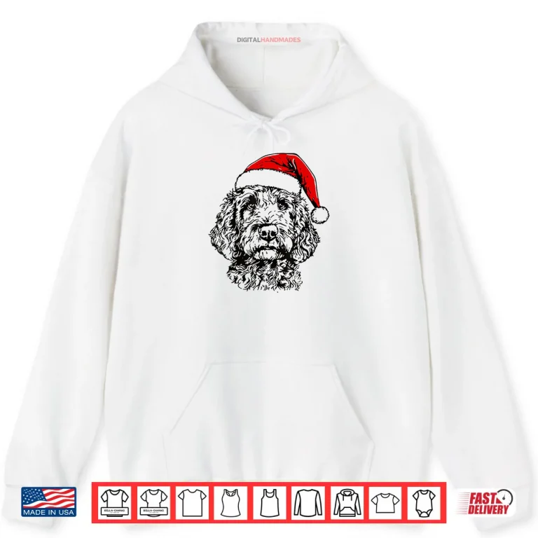 Hoodie Cute Merry Christmas Goldendoodle Santa Christmas Dog Lover Shirt