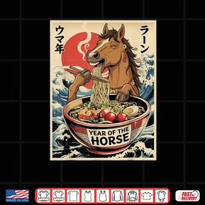 Zodiac Chinese New Year of The Horse 2026 Ramen Shirt 4 Design Zodiac Chinese New Year of The Horse 2026 Ramen Shirt